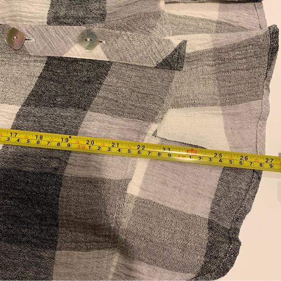 Habitat Clothes to live in Plaid Gray Button Down Shirt - Picture 13 of 15